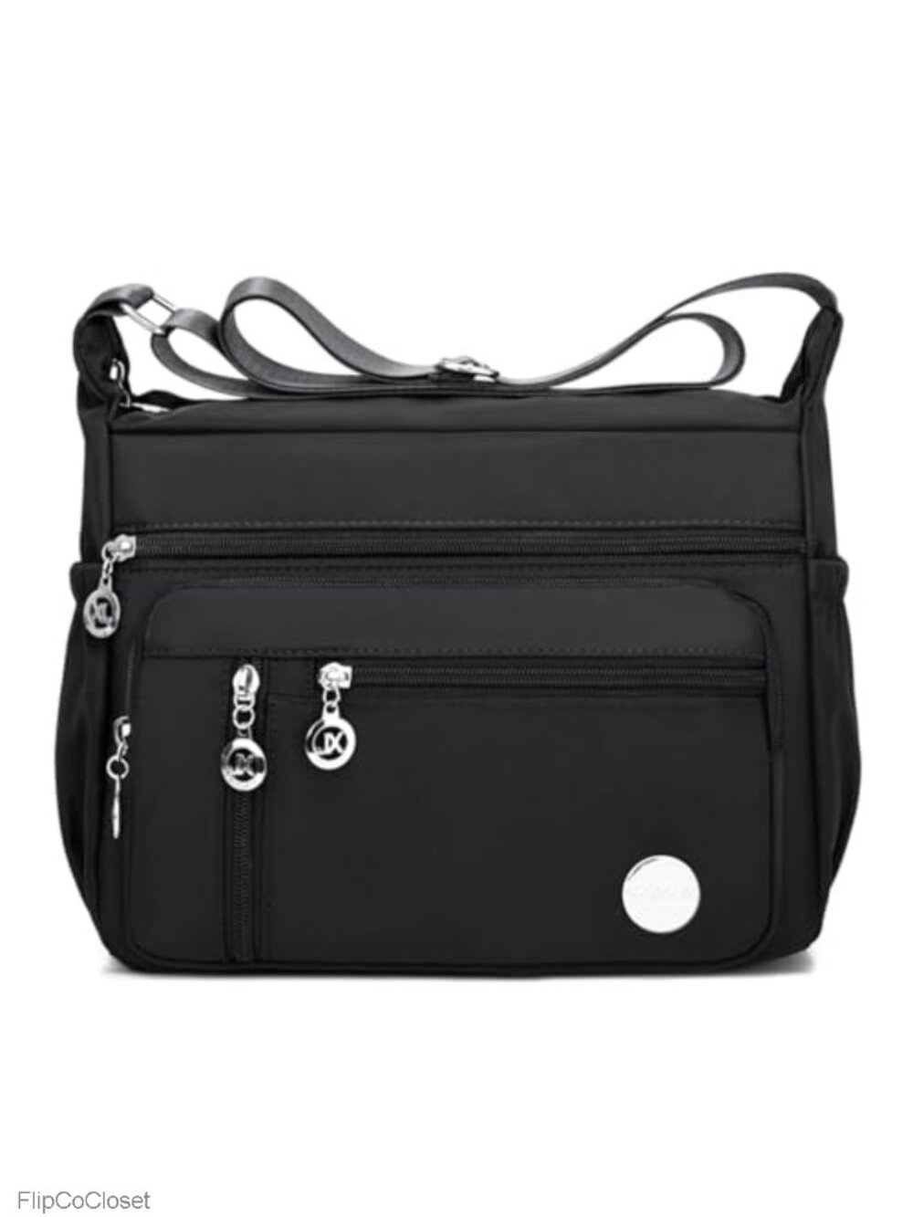 Waterproof Nylon Crossbody Tote Shoulder Bag Multiple Pockets Messenger Purse